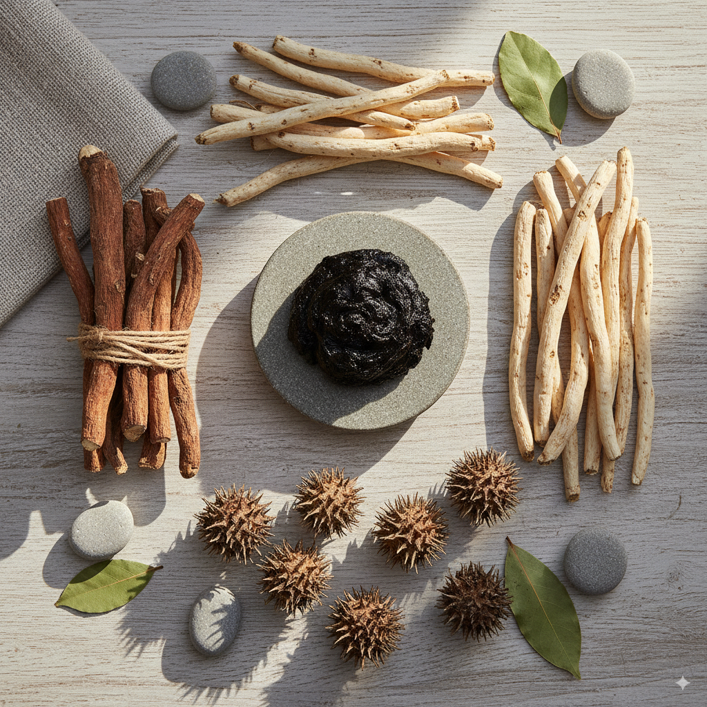 Shilajit, Ashwagandha, Safed Musli & Tribulus: The Untold Secrets Behind Men’s Energy and Power