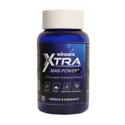 Winsara XTRA – Man Power+ | Ayurvedic Tablets for Strength & Endurance